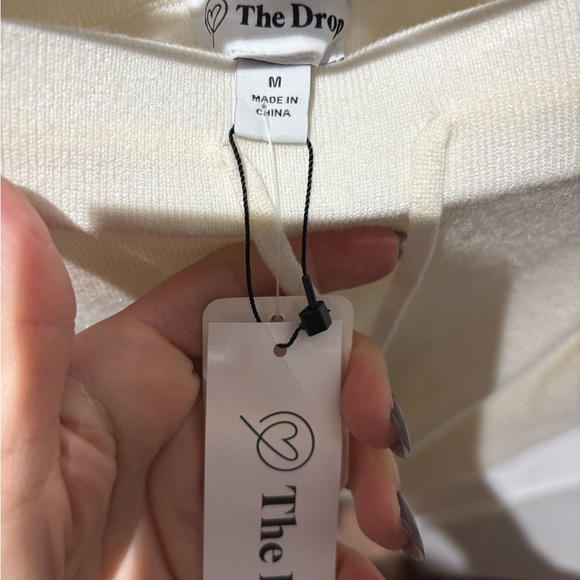 The Drop Women's Cream Pants size Medium New - Picture 5 of 6